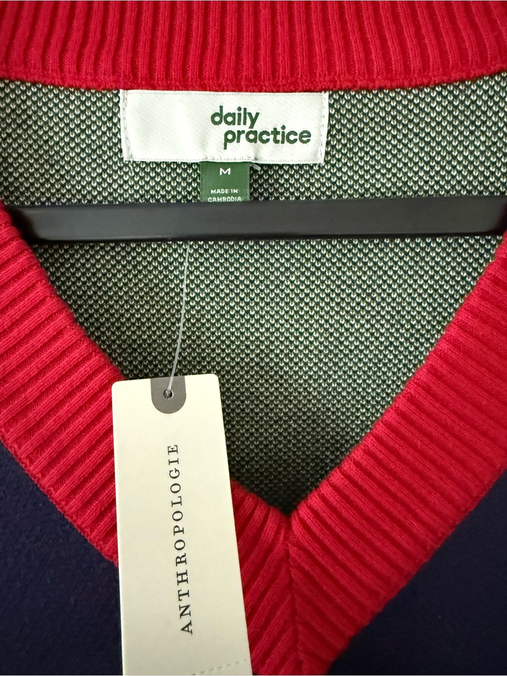 Anthropologie Daily Practice Sand Save Jumper size Medium Navy - Picture 6 of 10